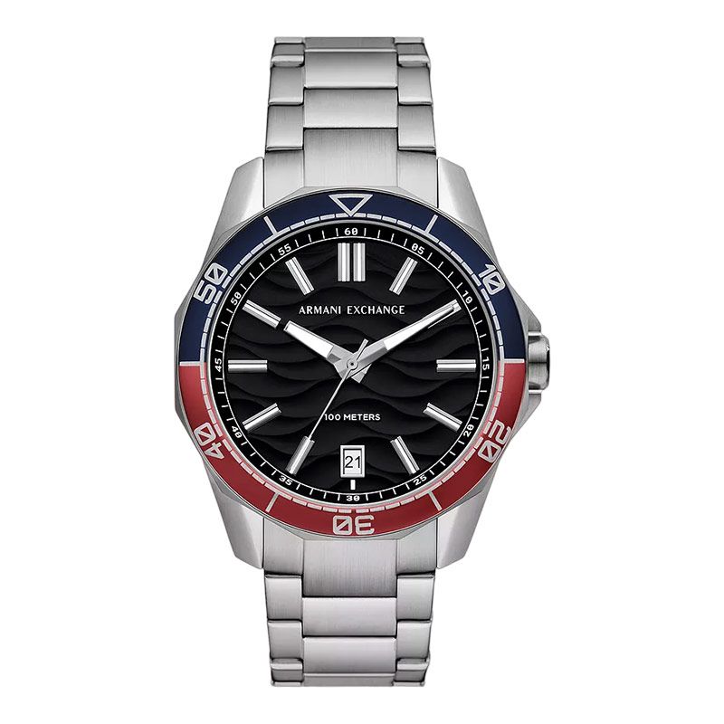 Armani Exchange Spencer Black Dial Silver Watch - AX1955
