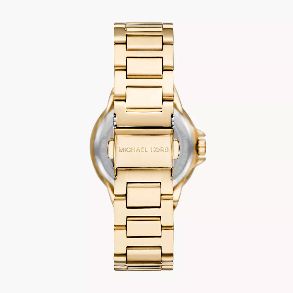 Michael Kors Camille Mini Pavé Green Dial Gold Women's Watch - MK6981