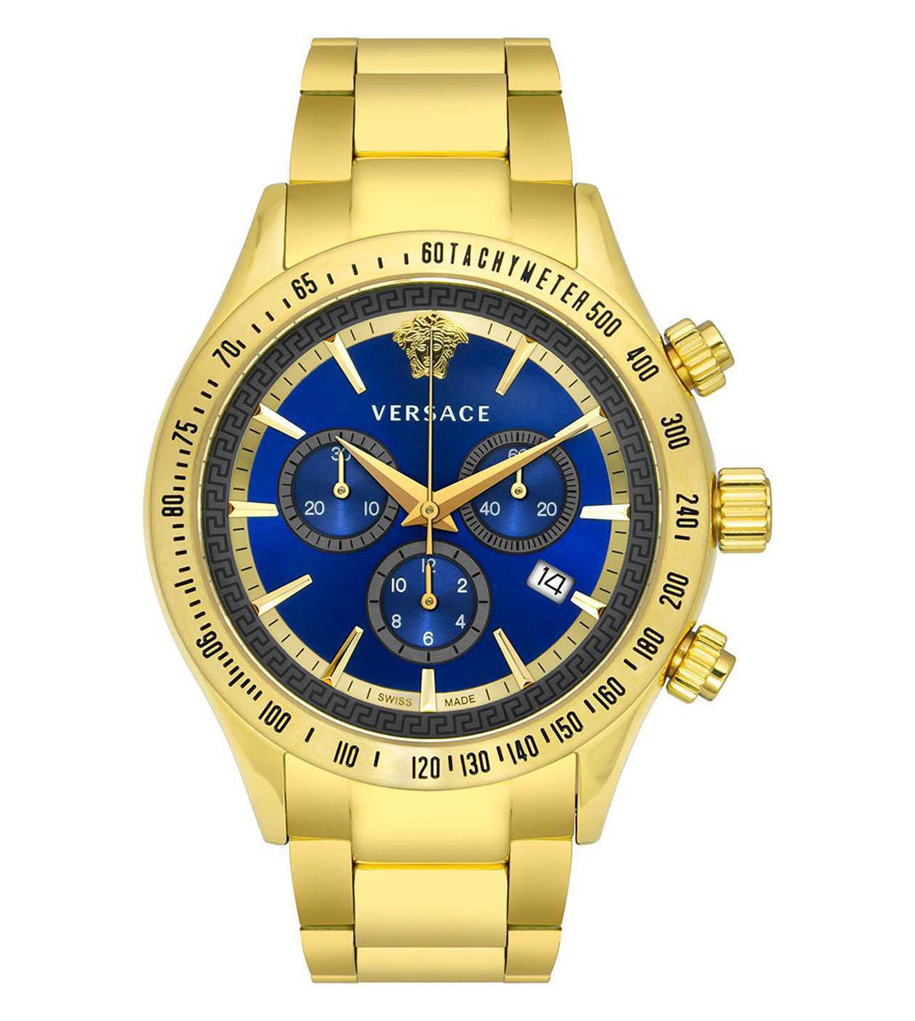 Versace Chronograph Classic Blue Dial Men's Watch - VEV700619