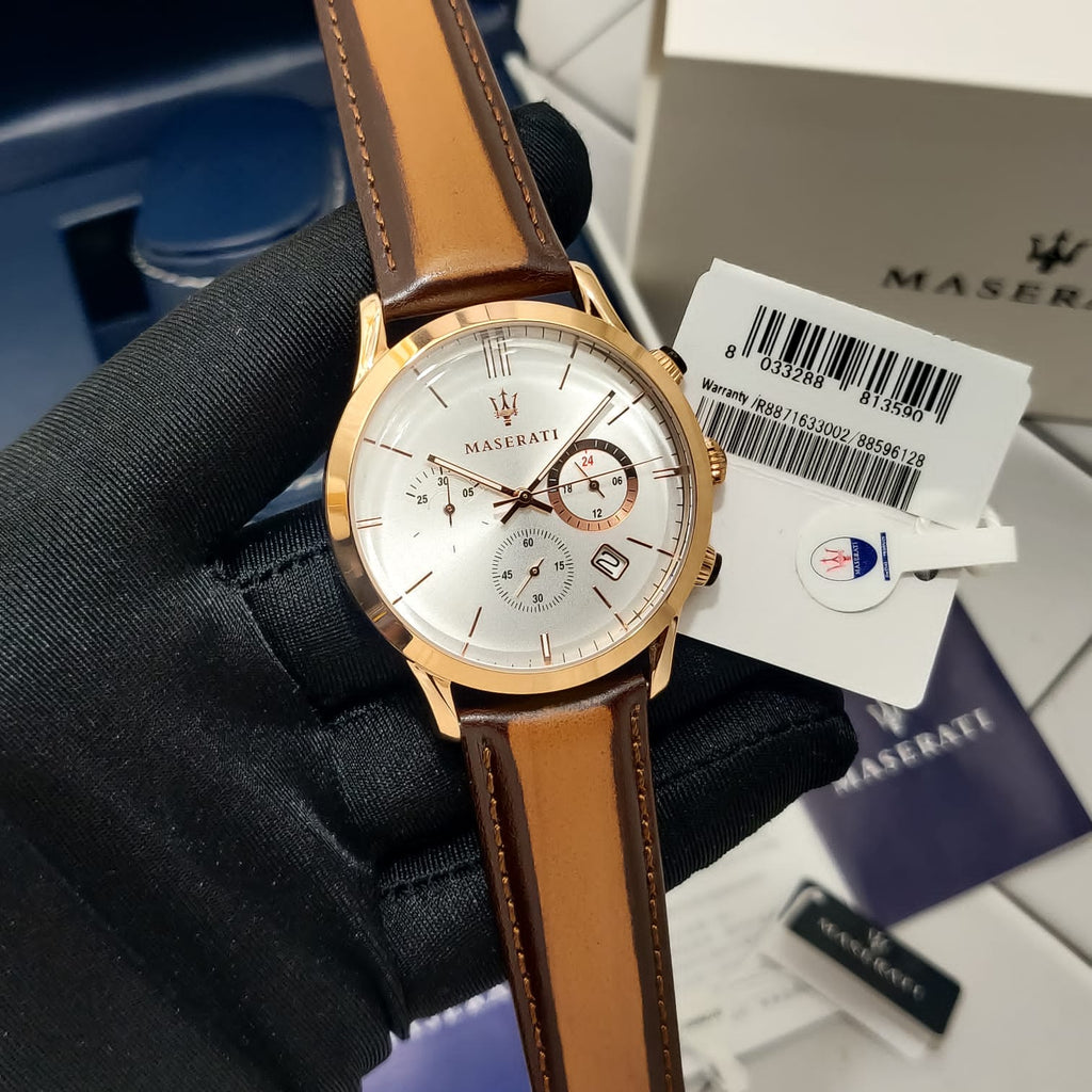 Maserati Ricordo Chronograph Silver Dial Men's Watch R8871633002