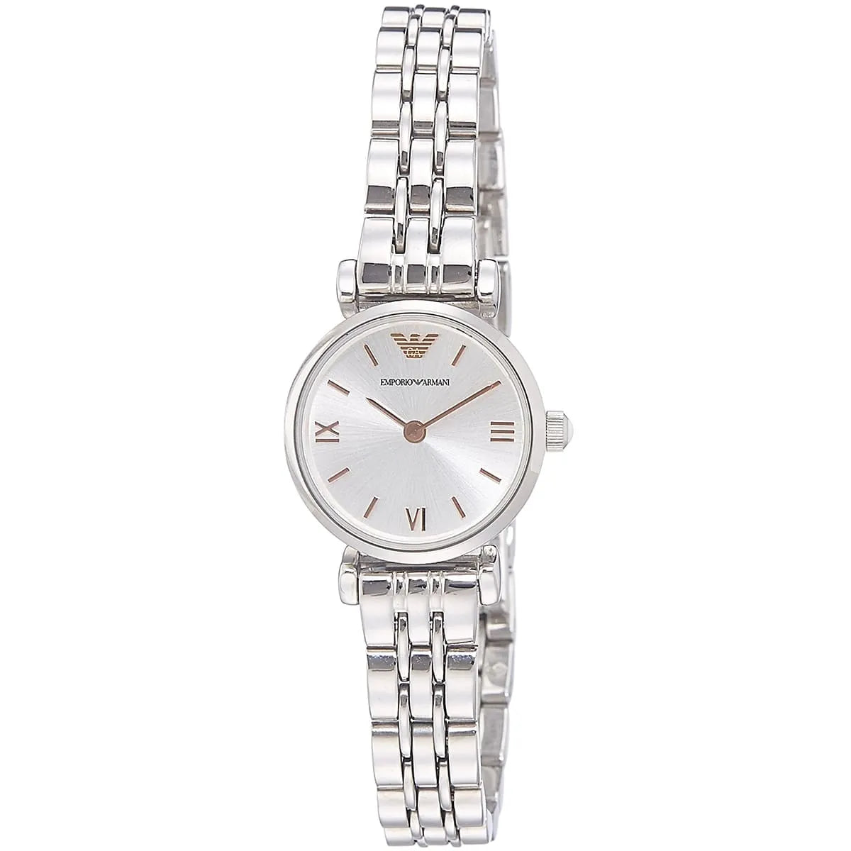 Emporio Armani Gianni T-Bar Mini Silver Women's Watch - AR1935