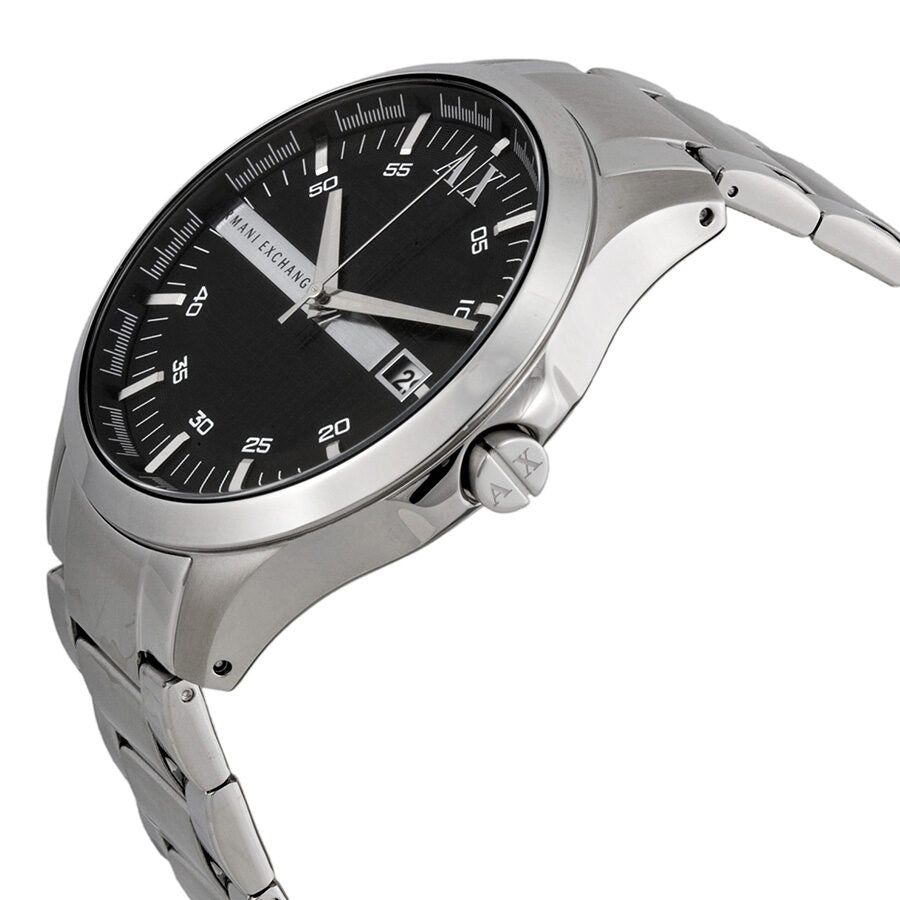Armani Exchange Black Dial Stainless Steel Men's Watch #AX2103 - The Watches Men & CO #2