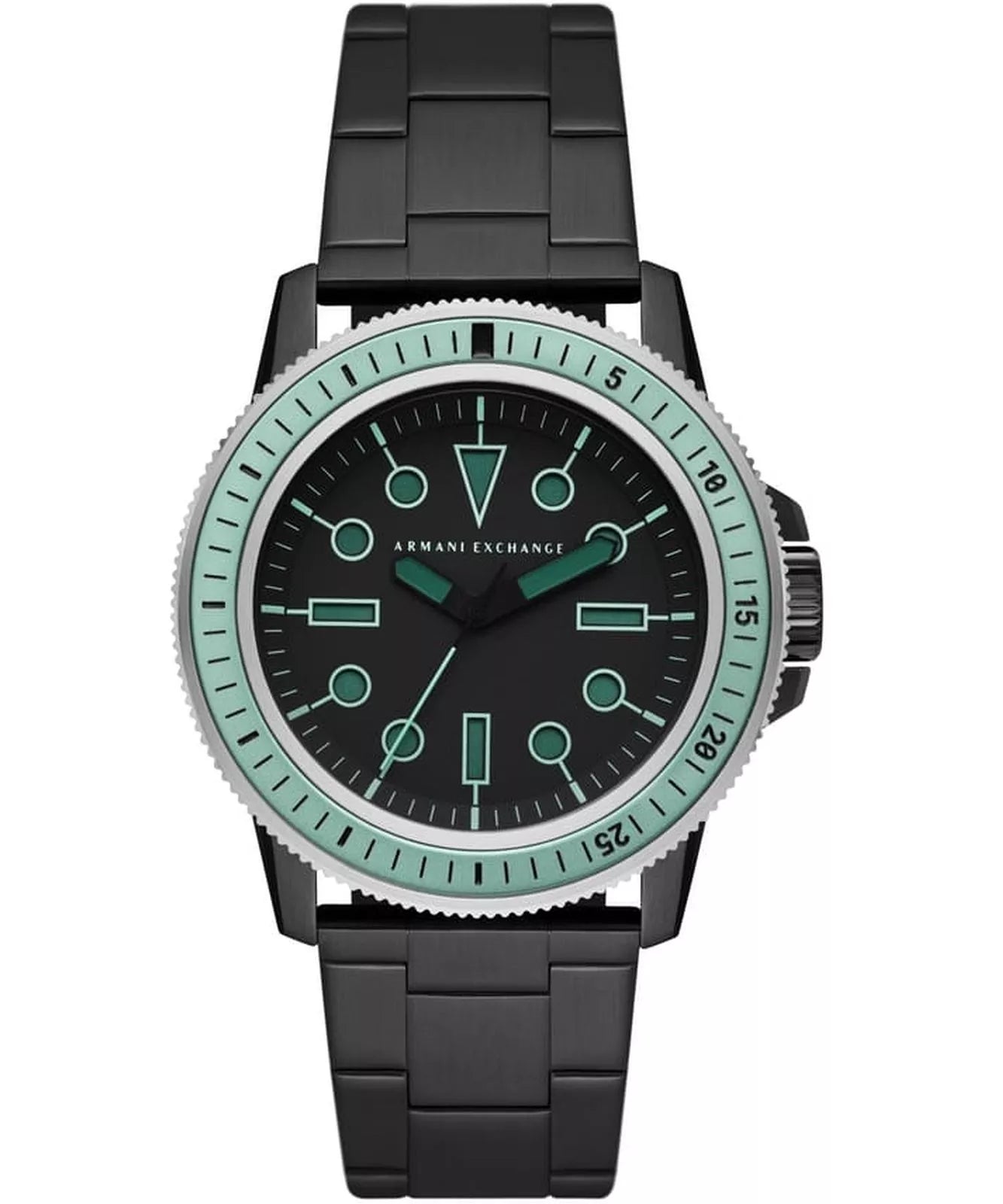 Armani Exchange Leonardo Black & Teal Watch - AX1858