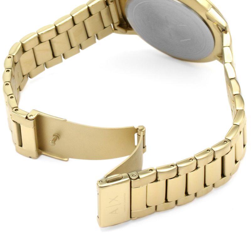 Armani Exchange Three-Hand Gold-Tone Stainless Steel Men's Watch AX2707 - The Watches Men & CO #3