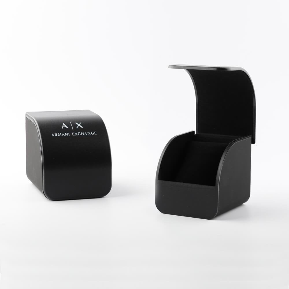 Armani Exchange Cayde Multifunction Blue Leather Men's Watch - AX2746