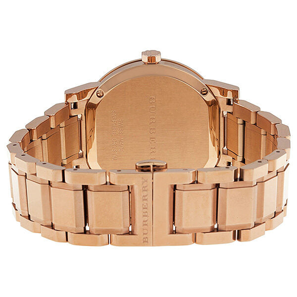 Burberry Brown Check Pattern Dial Rose Gold-plated Unisex Watch BU9005 - The Watches Men & CO #3