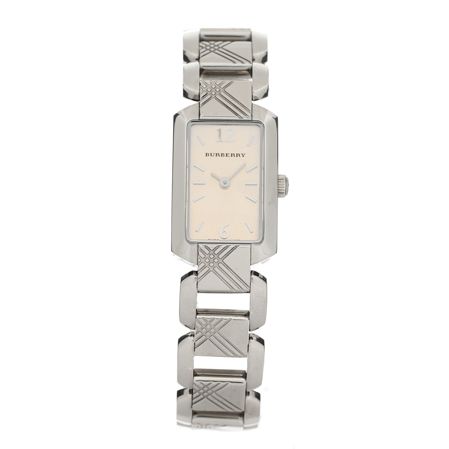 Burberry Signature Silver Dial Silver Steel Strap Watch for Women - BU4212