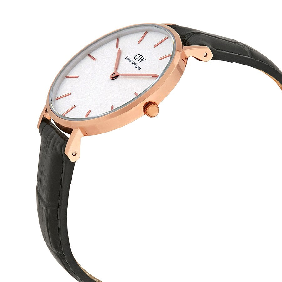 Daniel Wellington White Classic Petite Reading 32mm Women's Gold Watch DW00100173 - The Watches Men