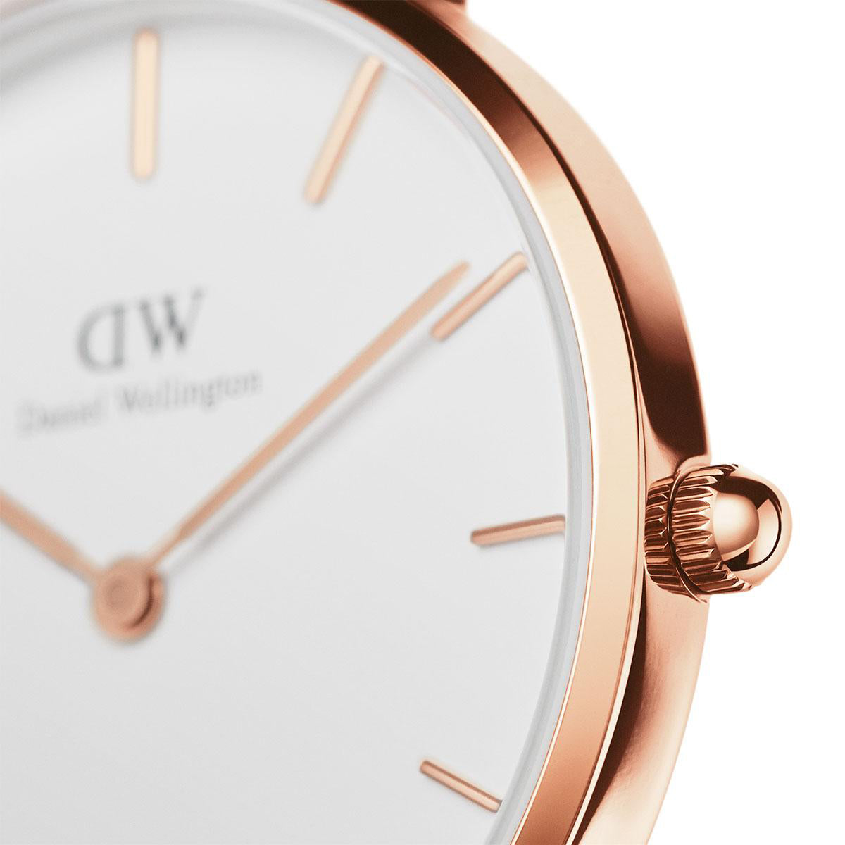 Daniel Wellington St. Mawes 28mm White Dial Brown Genuine Leather Women's Watch - DW00100175