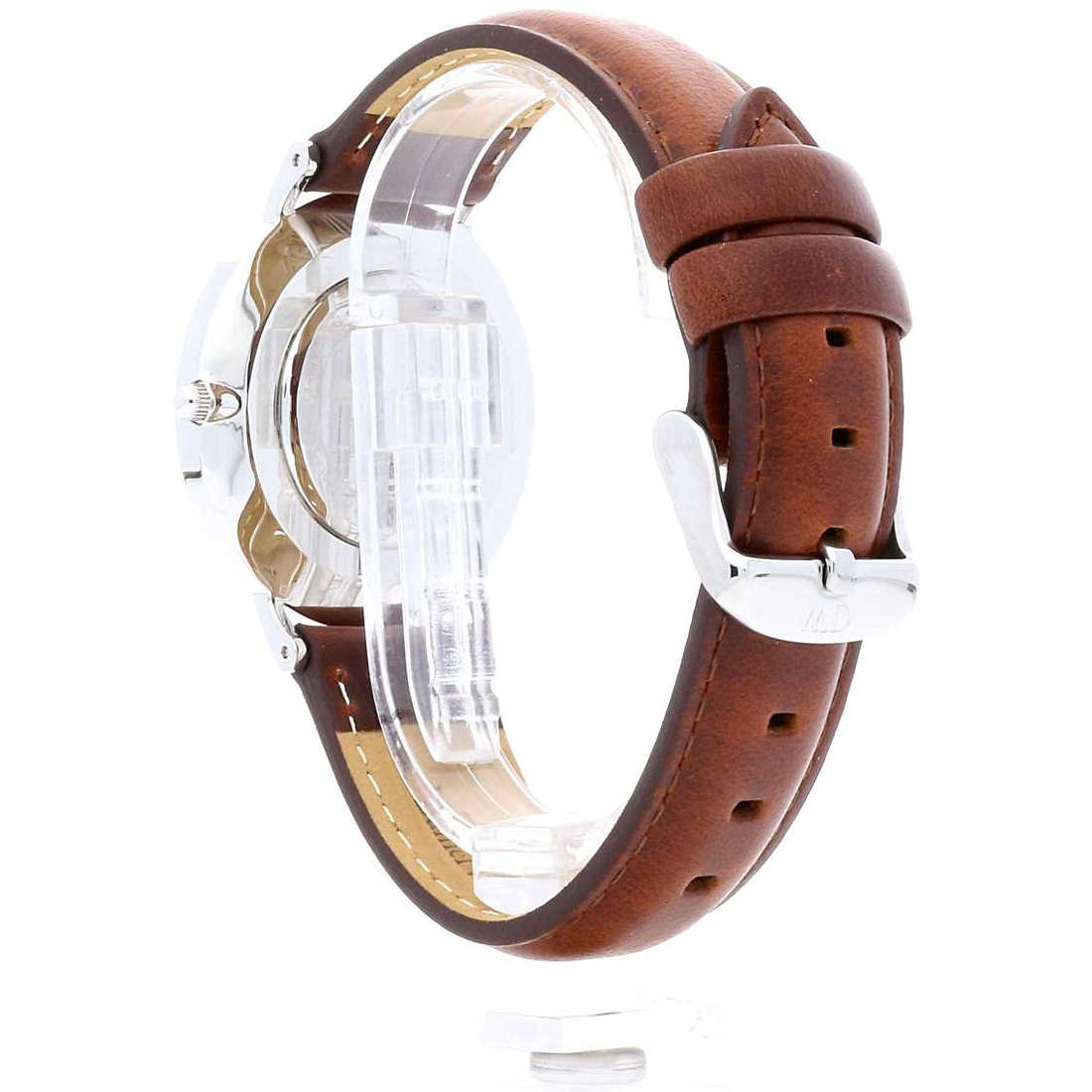 Daniel Wellington St Mawes 36mm Black Dial Brown Genuine Leather Silver Watch - DW00100142