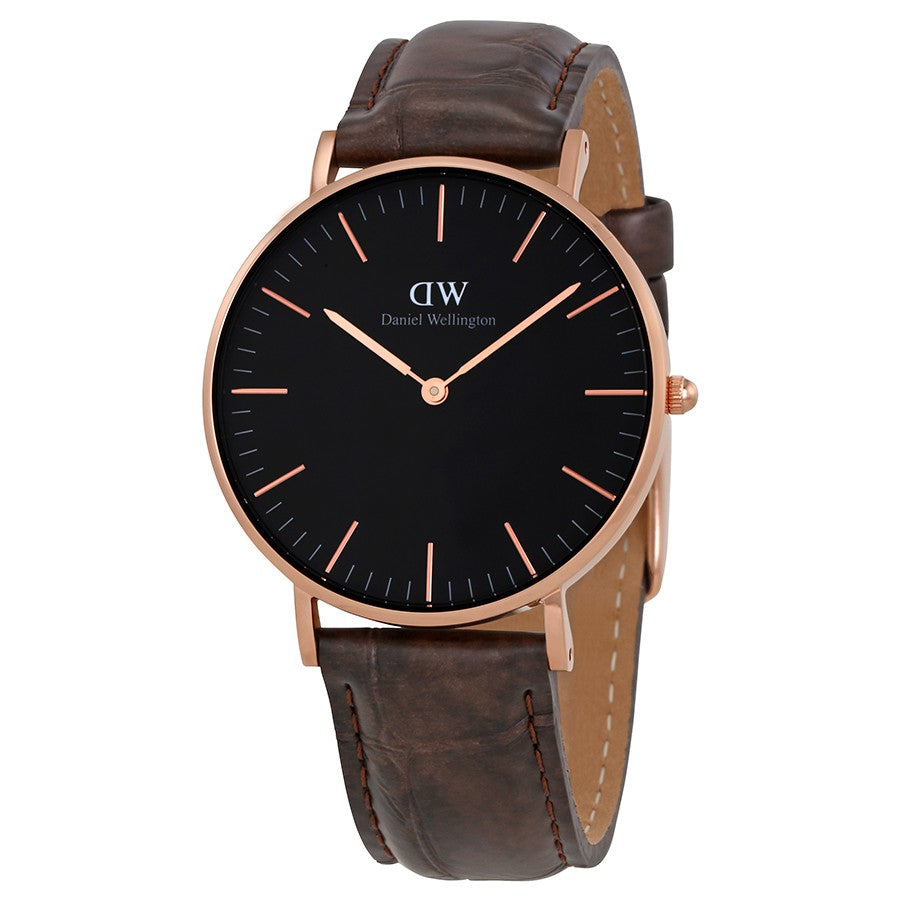 Daniel Wellington Black Classic York 36mm Women's Gold Watch DW00100140 - The Watches Men