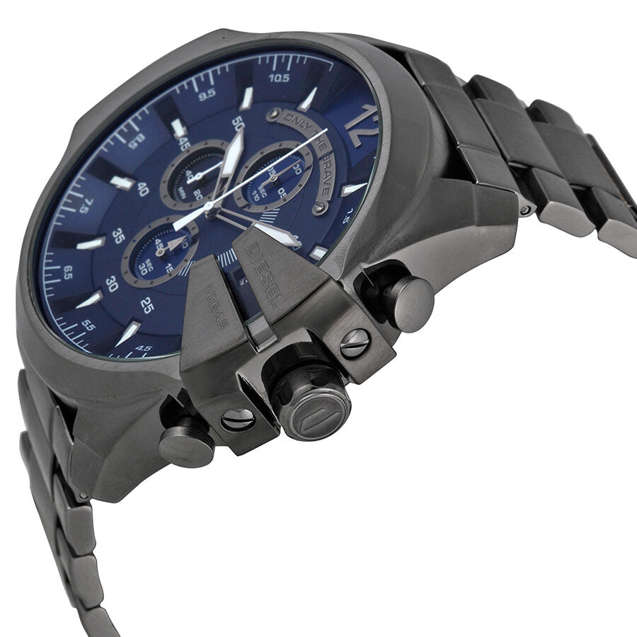 Diesel Mega Chief Chronograph Blue Dial Men's Watch DZ4329