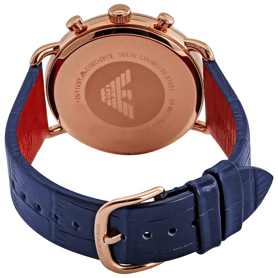 Emporio Armani Aviator Chronograph Quartz Silver Dial Men's Watch AR11123