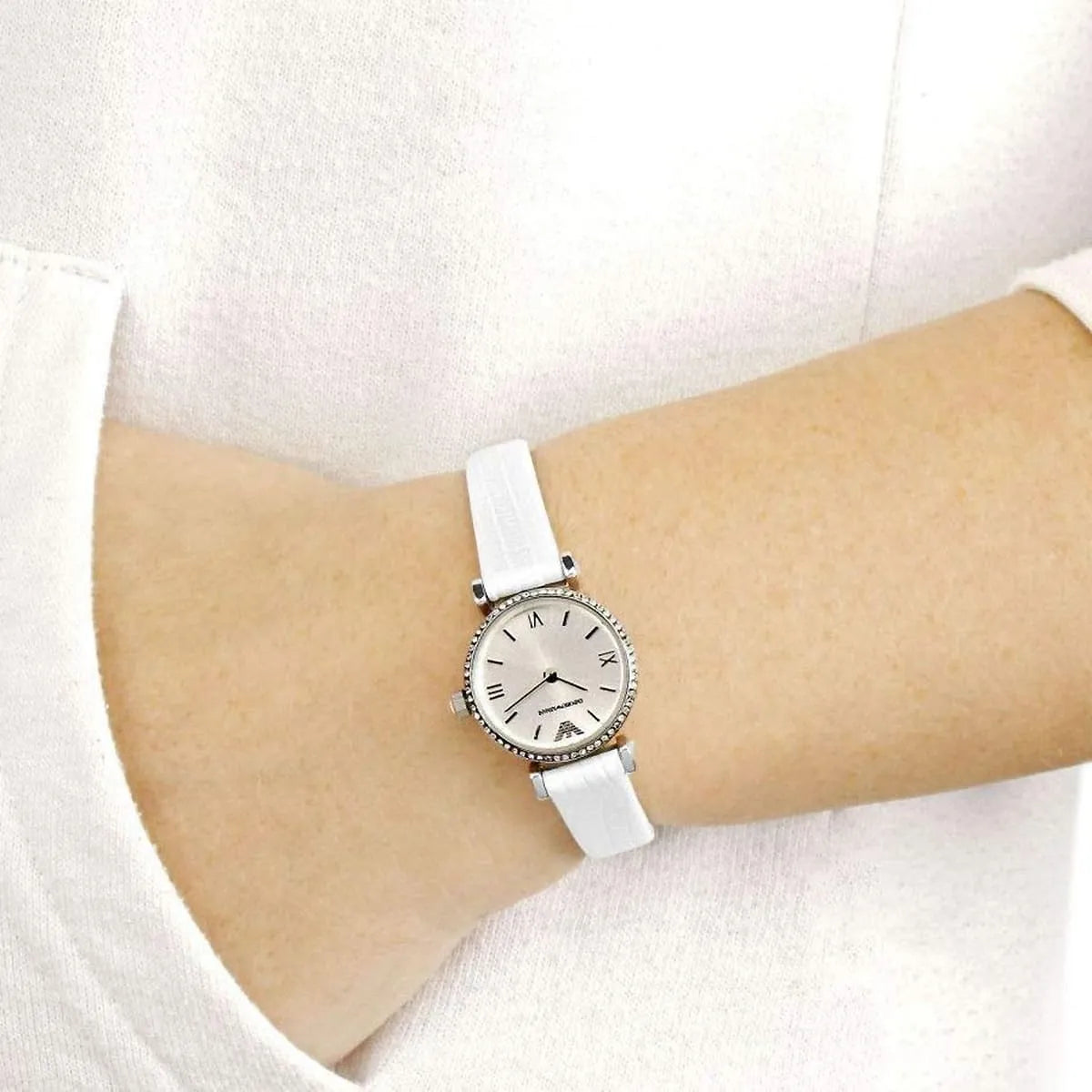 Emporio Armani Silver Ladies Watch - AR1686