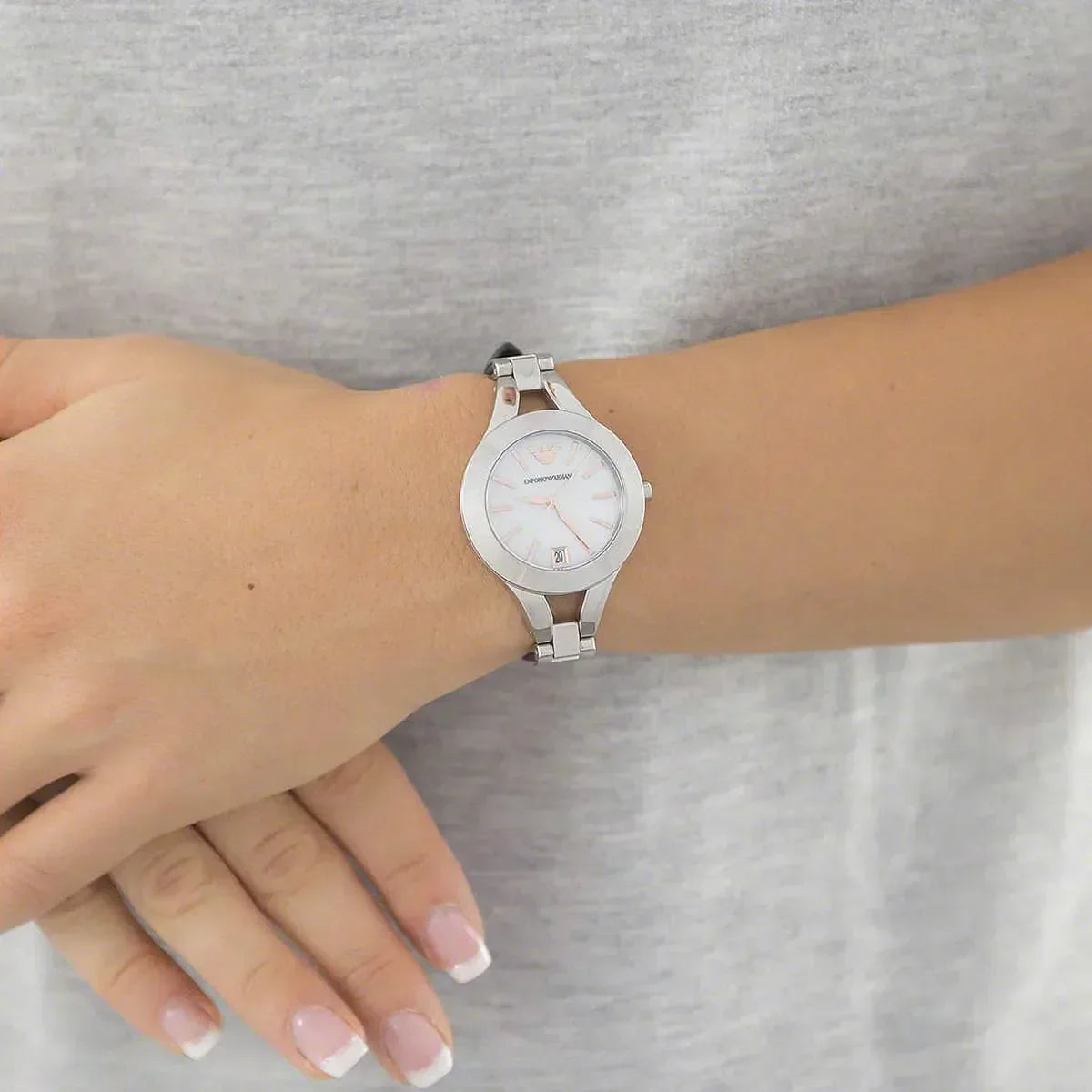 Emporio Armani Silver Ladies Watch - AR7429