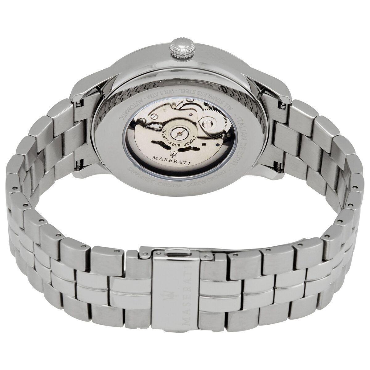 Maserati Ricordo Automatic Grey Skeleton Dial Men's Watch #R8823133005 - The Watches Men & CO #3