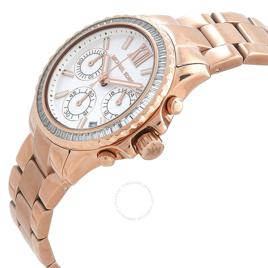 Michael Kors Chronograph Quartz Silver Dial Ladies Watch MK7213