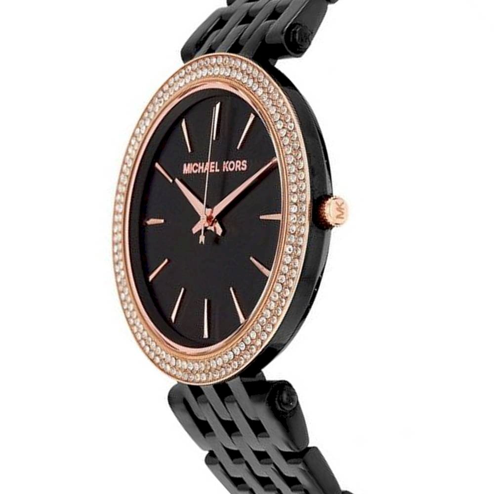 Michael Kors Darci Crystal Paved Black Dial Ladies Watch MK3407