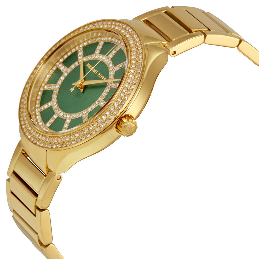 Michael Kors Kerry Green Crystal-set Dial Ladies Watch MK3409