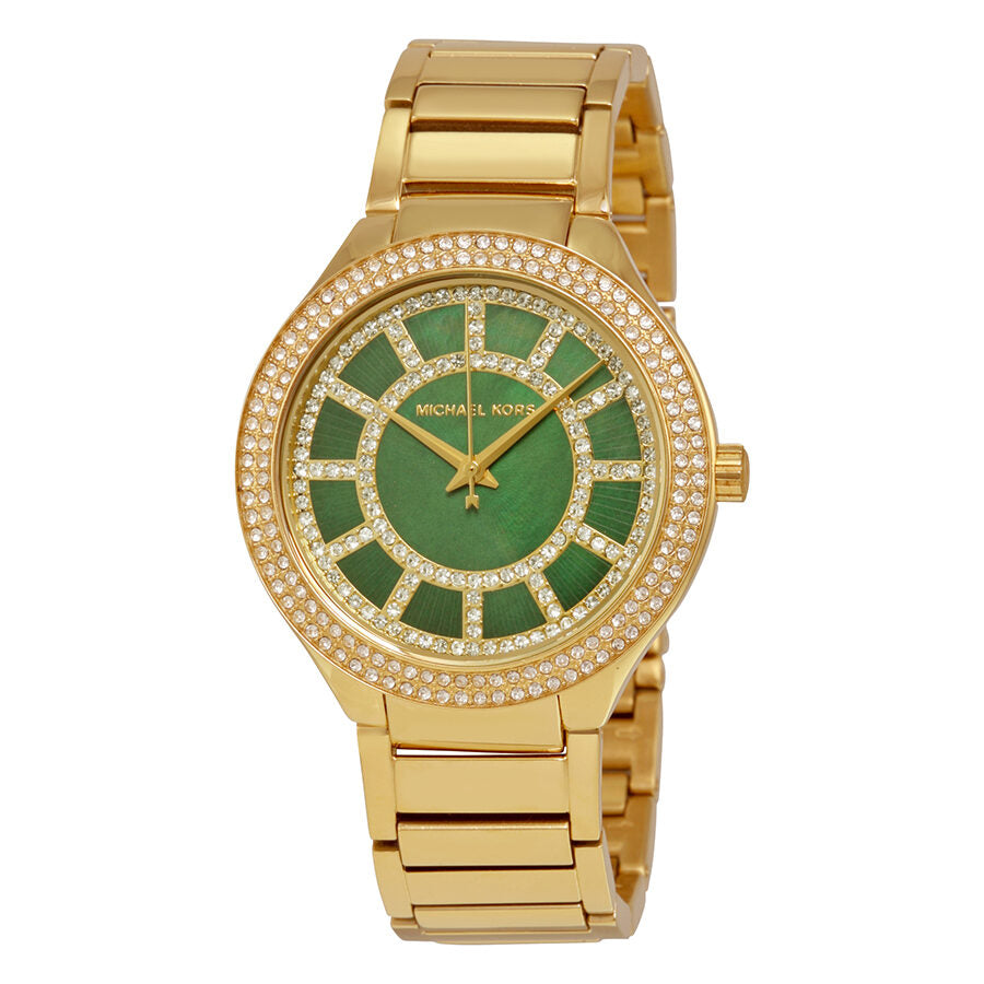 Michael Kors Kerry Green Crystal-set Dial Ladies Watch MK3409