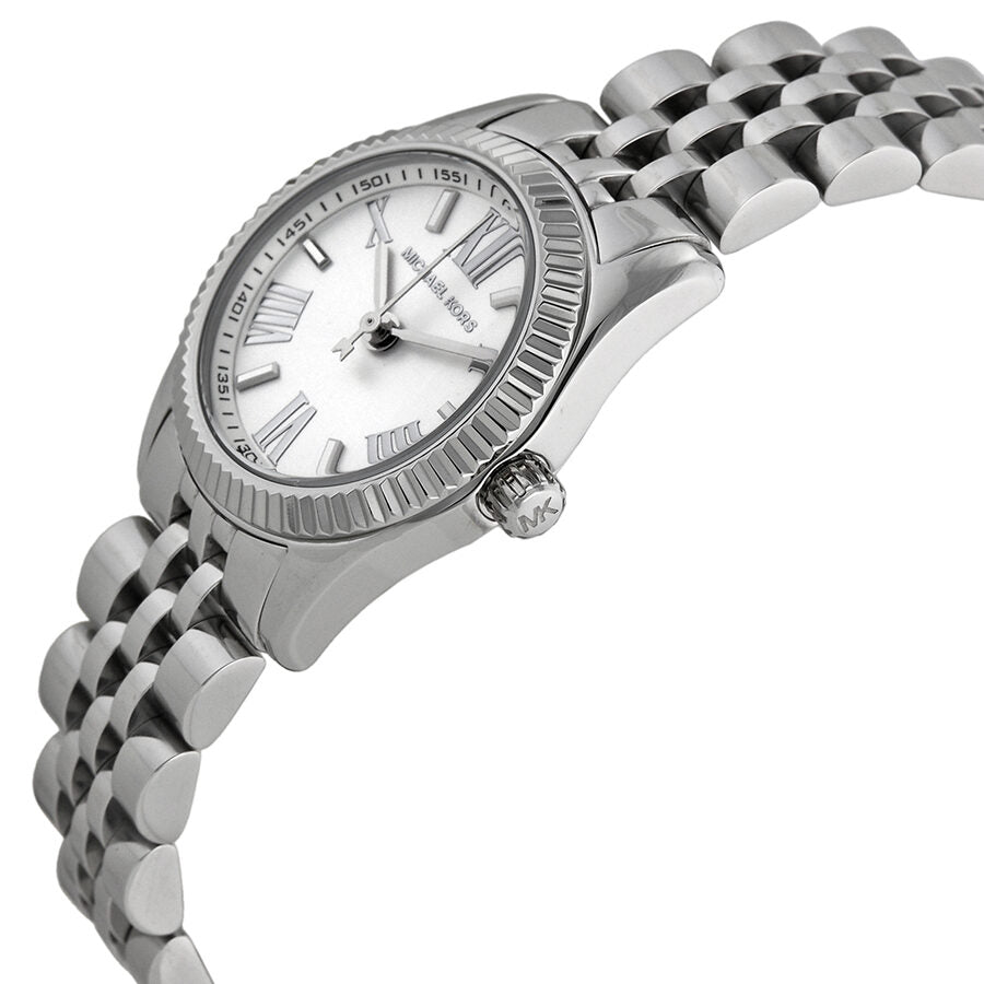 Michael Kors Lexington White Dial Stainless Steel Ladies Watch MK3228