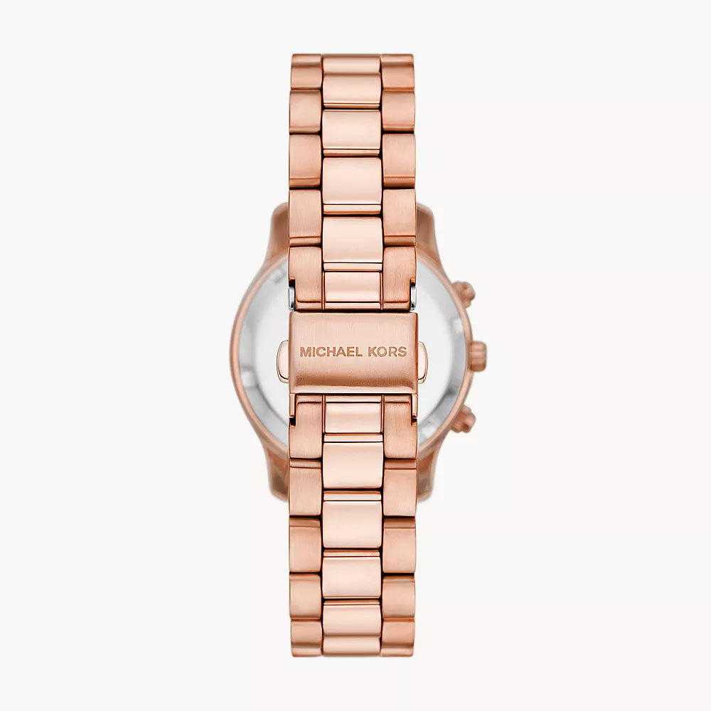 Michael Kors Mini Runway Chronograph Rose-gold Women's Watch - MK7327