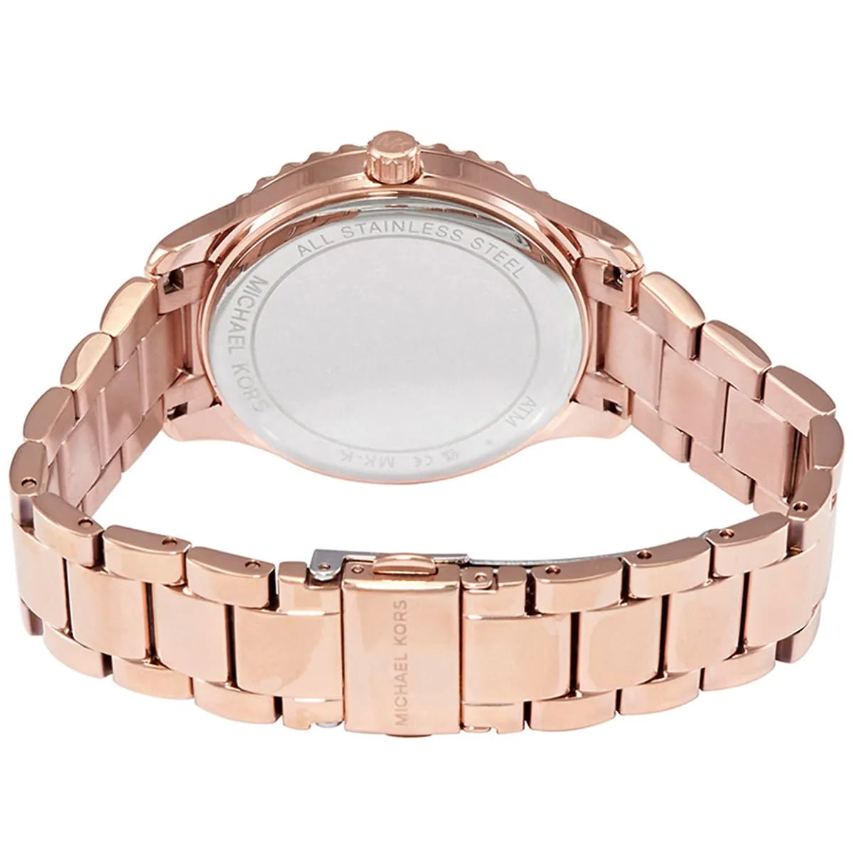 Michael Kors Layton Three-Hand Pink MOP Dial Rose Gold Women's Watch - MK6848