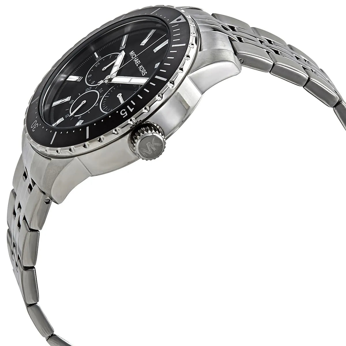 Michael Kors Cunningham Multifunction Black Dial Silver Men's Watch - MK7156