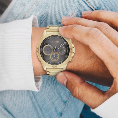 Tommy Hilfiger Gold Men's Watch - 1791891