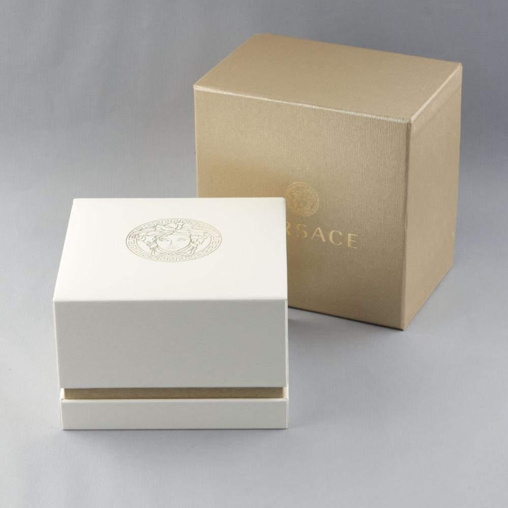 Versace Greca Dome Chrono Two-Tone Green Dial Swiss Movt Watch - VE6K00423