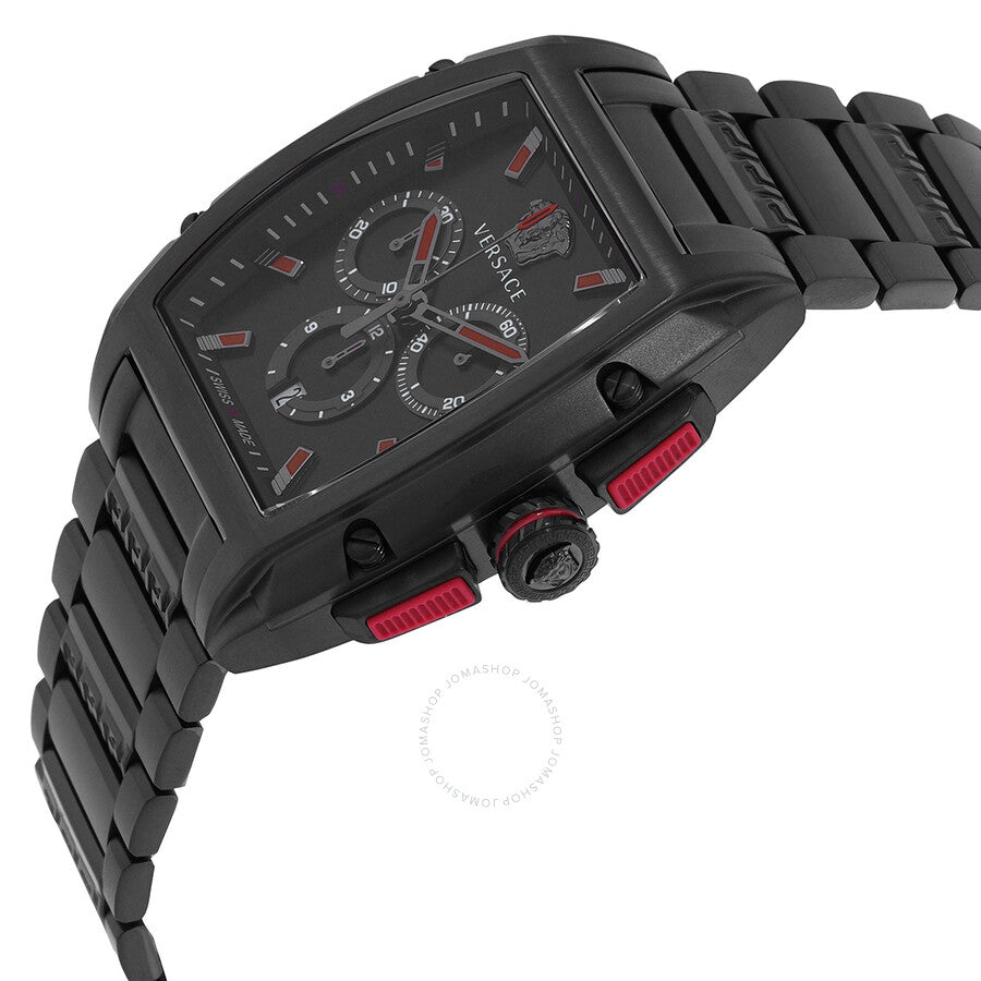 Versace Dominus Chronograph Quartz Black Dial Men's Watch VE6H00623