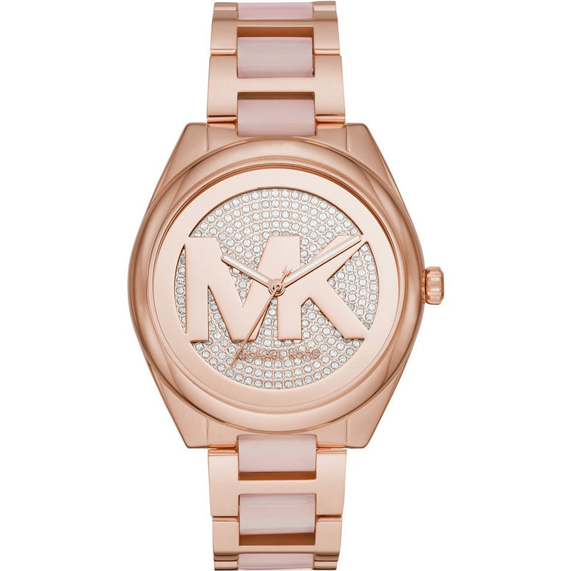 Michael Kors Janelle Three-Hand Rose Gold Women's Watch - MK7089