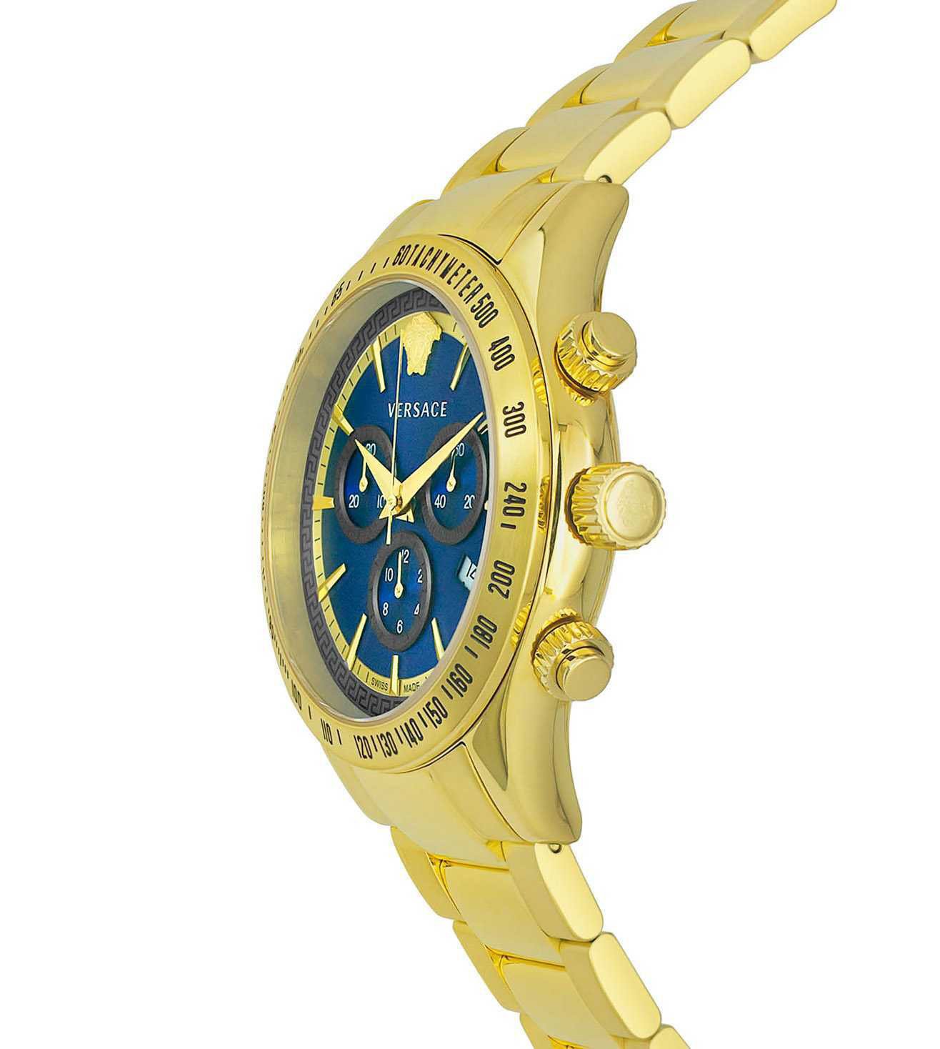 Versace Chronograph Classic Blue Dial Men's Watch - VEV700619