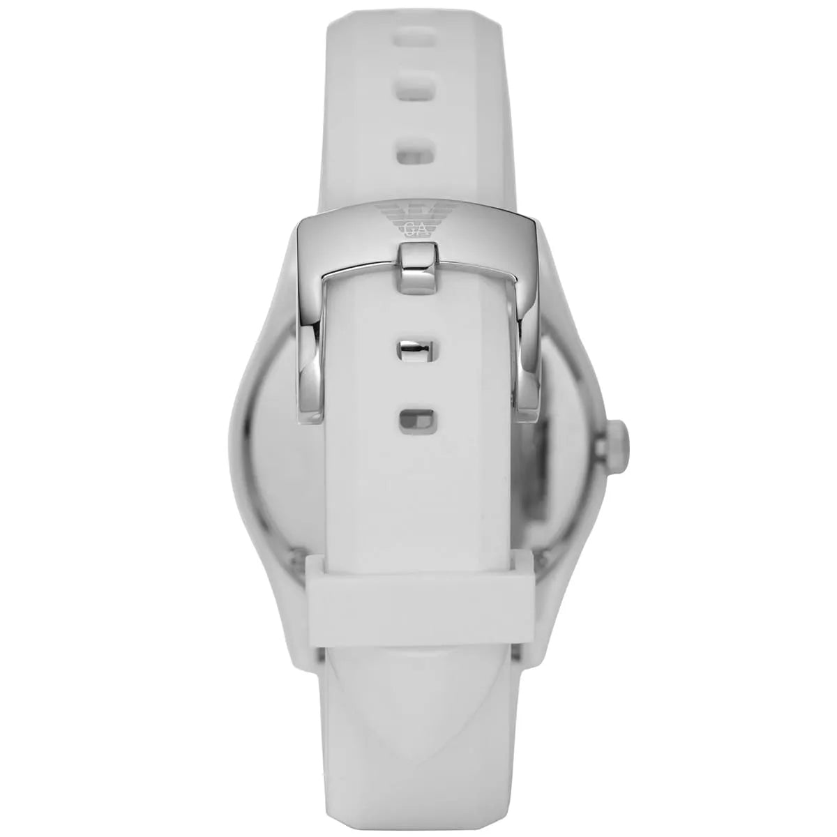 Emporio Armani Valente Ceramica White Silicone Women's Watch - AR1433