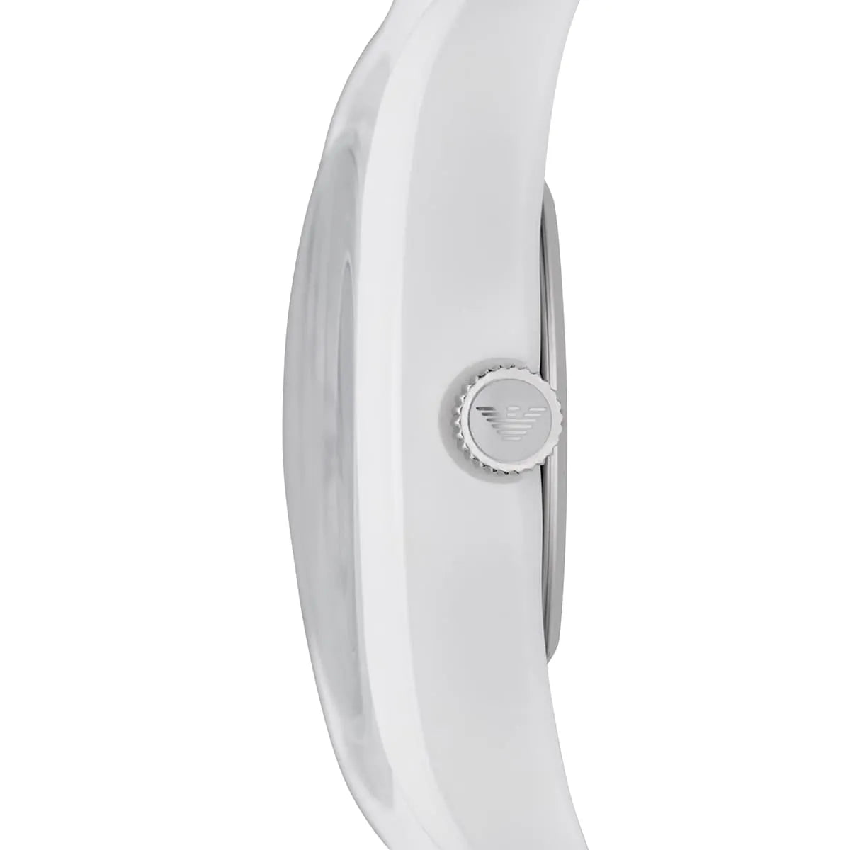 Emporio Armani Valente Ceramica White Silicone Women's Watch - AR1433