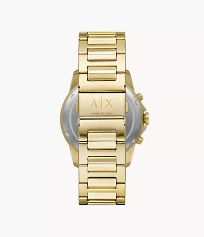 Armani Exchange Banks Chronograph Gold-Tone Green Dial Watch - AX1746