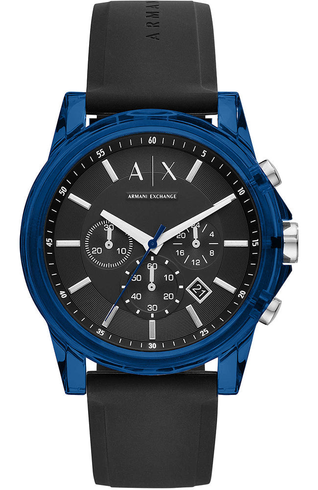 Armani Exchange Outerbanks Blue & Black Multifunction Watch - AX1339