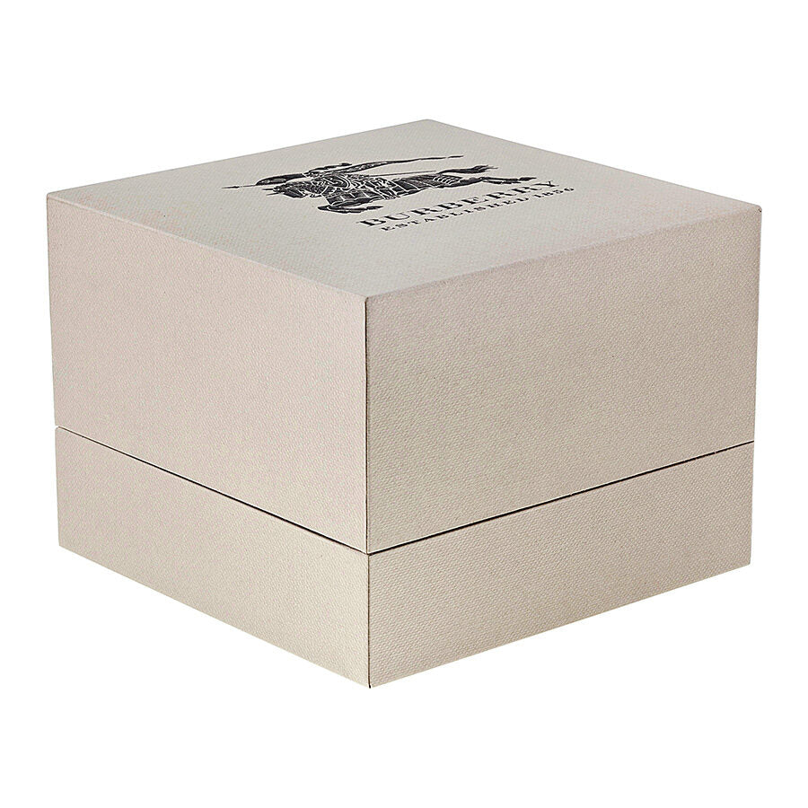 Burberry Brown Impressed Check Dial Check Fabric Strap Men's Watch BU9361