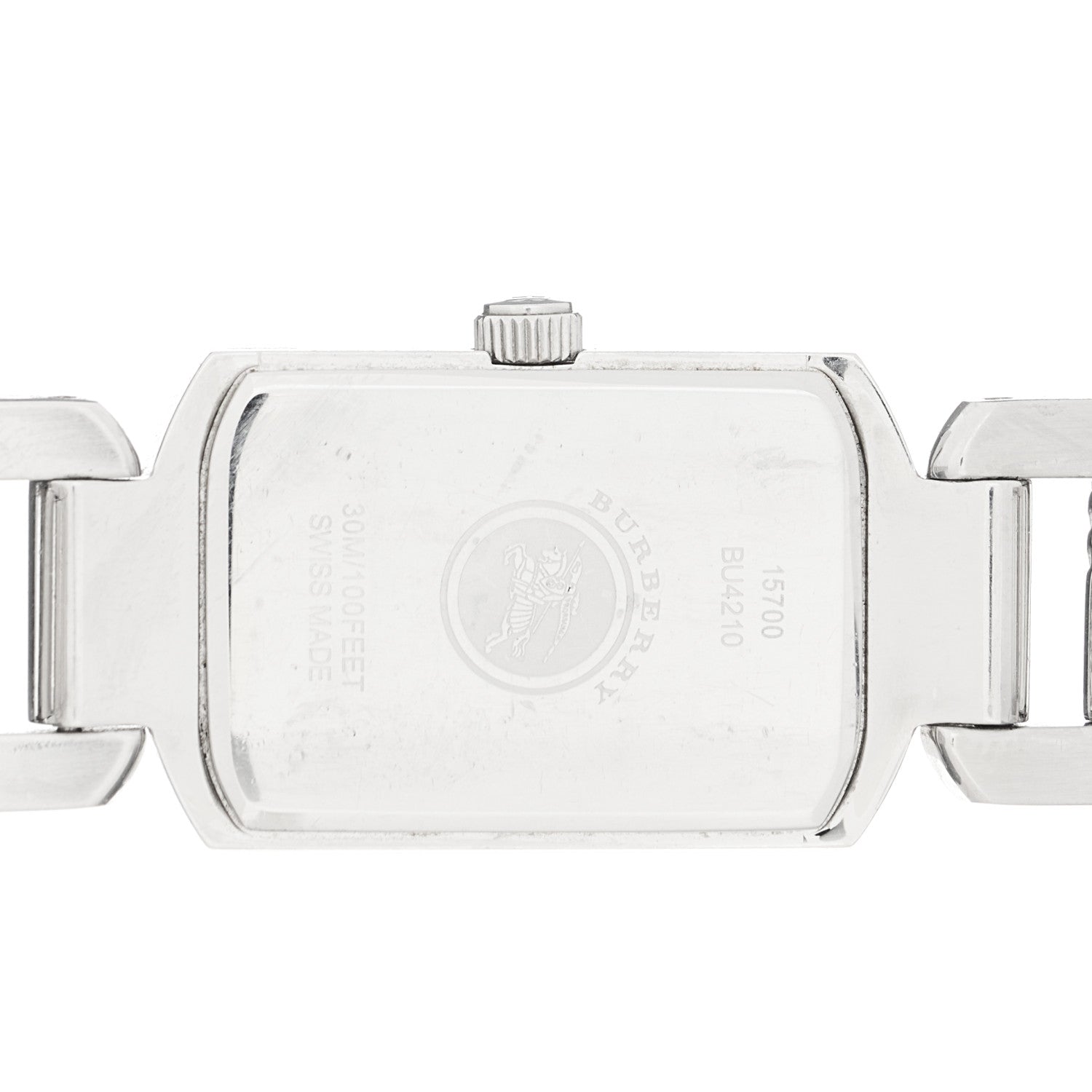 Burberry Signature Quartz Black Dial Silver Steel Strap Watch for Women - BU4210