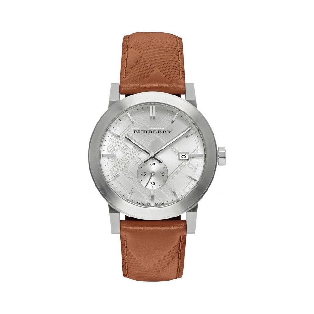 Burberry The City Brown Leather Strap Men's Watch BU9904