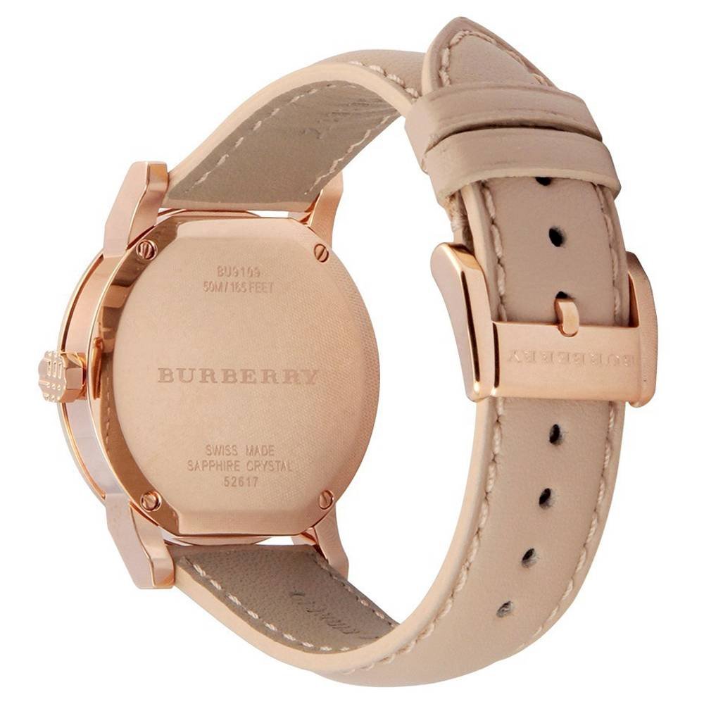 Burberry The City Pink Leather Women's Watch BU9210