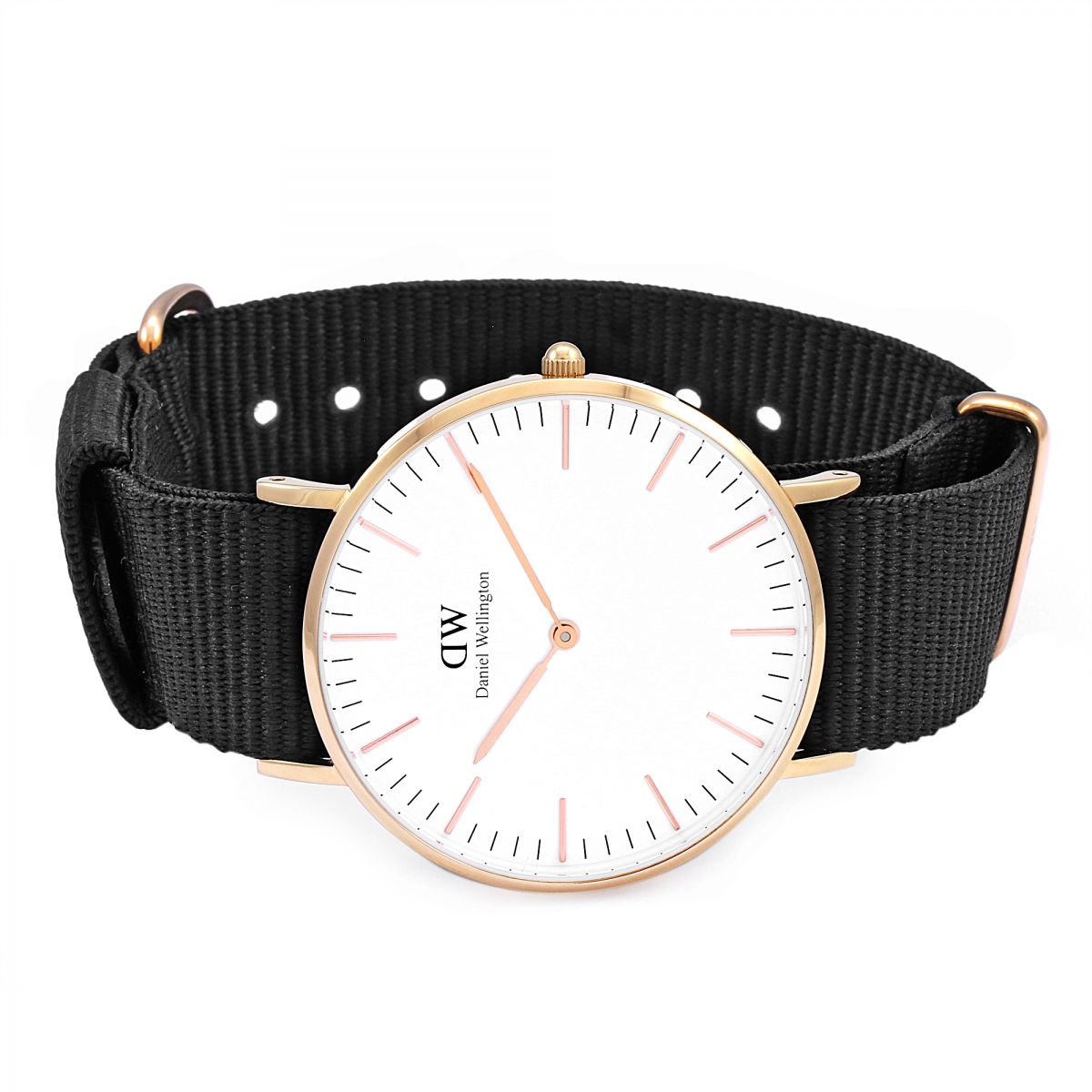 Daniel Wellington White Classic Cornwall 36mm Women's Gold Watch DW00100259 - The Watches Men