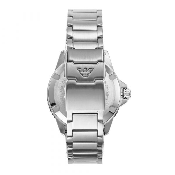 Emporio Armani Green Dial Silver Men's Watch AR11338