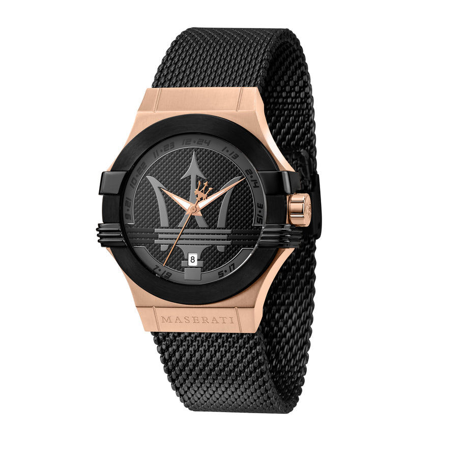 Maserati Potenza Black Mesh Bracelet Men's Watch R8853108010