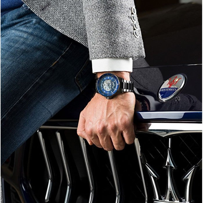 Maserati Sfida Automatic Blue Dial Men’s Watch R8823140001 - Watch