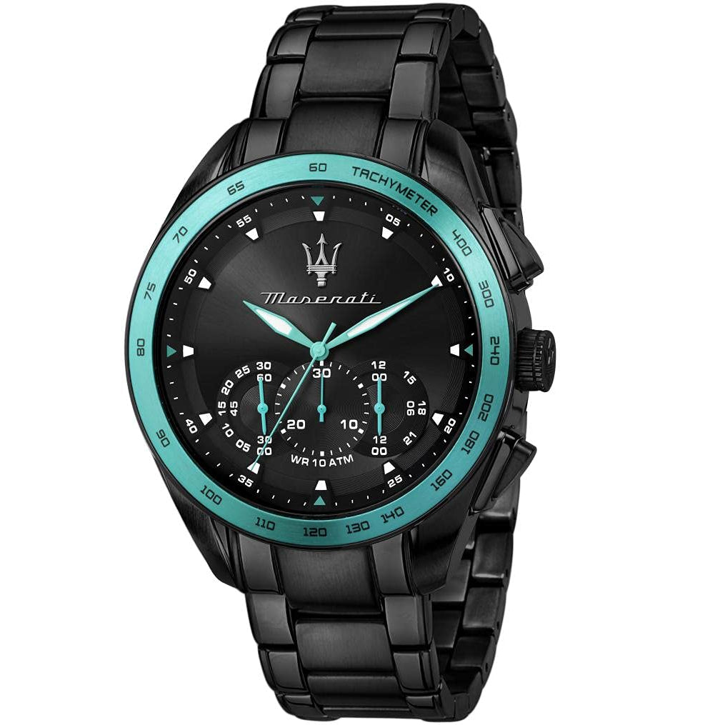Maserati Traguardo Analog Black Dial Men's Watch R8873644002