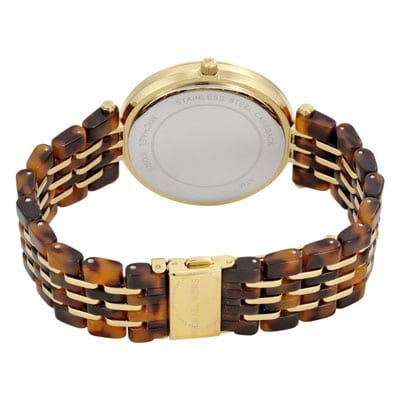 Michael Kors Darci Gold Dial Acetate Strap Ladies Watch MK4326