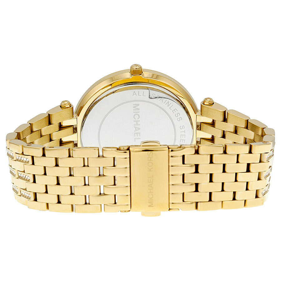 Michael Kors Darci Mother of Pearl Dial Gold Steel Crystal Ladies Watch MK3219