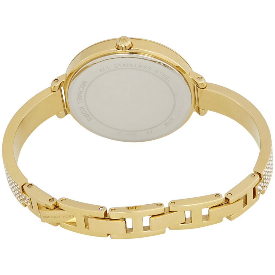 Michael Kors Jaryn Crystal Gold Sunray  Dial Ladies Watch #MK3784 - The Watches Men & CO #3