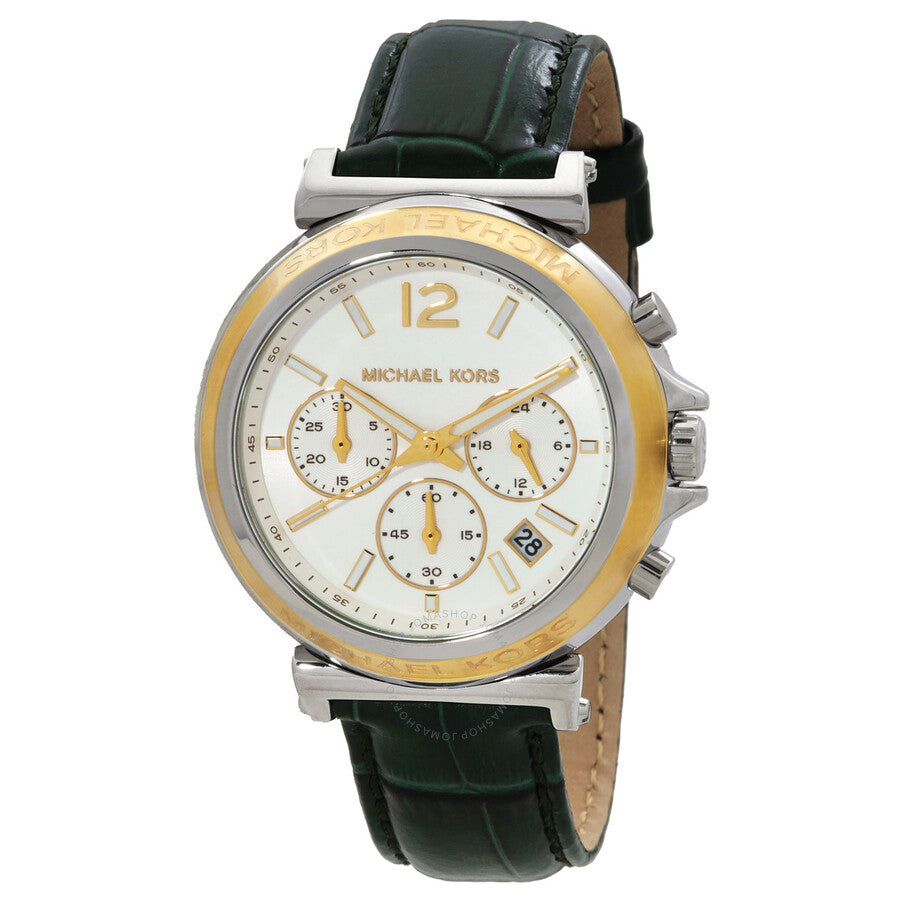 Michael Kors Maren Chronograph Quartz White Dial Ladies Watch MK7498